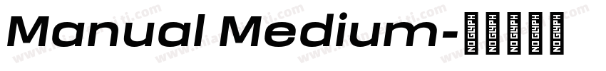 Manual Medium字体转换